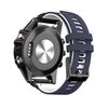Per Garmin QuickFit 26mm Kalebol Cinturino in silicone a due strati (blu bianco)