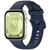 Per Huawei Watch Fit 3 Kalevol cinturino in silicone con fibbia colorata (blu notte)
