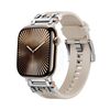 Per Apple Watch 42mm / 41mm / 40mm / 38mm Kalebol Armor TPU Watch Band (Silver Starlight)
