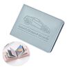 Porta carte di credito con patente di guida multi-card, in pelle, per donna, con custodia protettiva, specifiche: 8 slot per carte (blu)