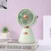 Ventilatore da tavolo portatile da 100 velocità per camera da letto degli studenti, mini ventilatore da tavolo ricaricabile tramite USB (verde)