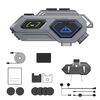 C8Pro IPX7 Impermeabile Interfono per due persone Casco Auricolare Bluetooth con torcia elettrica, specifiche: microfoni morbidi e duri