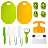 13 in 1 Set di coltelli da cucina in plastica per bambini, utensili da cucina fai da te per bambini