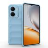 Custodia in TPU + flanella per Realme P3 5G Global Magic Shield (blu chiaro)