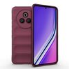 Custodia in TPU + flanella per Realme P3 Pro 5G Global Magic Shield (rosso vino)