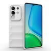 Per vivo Y29 4G Global / T4x 5G Magic Shield TPU + Custodia in flanella per telefono (bianco)