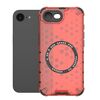 Per iPhone 16e Custodia antiurto con anello magnetico a nido d'ape (rosso)