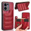 Per OPPO Reno13 F 4G / 5G Custodia per telefono con motivo a mucca e carta da cucire (rosso)