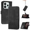 Custodia in pelle con flip cubica per Redmi Note 14 4G da 164,84 mm (nera)