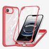 Per iPhone 16e Custodia protettiva in plastica e vetro bifacciale per telefono (rosso)