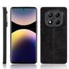 Per Redmi Note 14 Pro 4G Custodia per telefono con motivo a mucca e cuciture (nero)