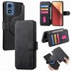 Per Motorola Moto G Play 4G 2024 CaseNeo MagSafe RFID Anti-furto Retro Custodia in pelle per telefono (nero)
