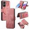 Per Xiaomi Poco X7 Pro CaseNeo MagSafe RFID Anti-furto Retro Custodia in pelle per telefono (rosa)