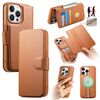 Per iPhone 14 Pro CaseNeo Finger Grip Strap MagSafe Custodia in pelle per telefono (marrone)