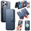 Per iPhone 14 Pro Max CaseNeo Finger Grip Strap MagSafe Custodia in pelle per telefono (blu)