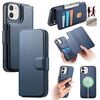 Per iPhone 12 / 12 Pro CaseNeo Finger Grip Strap MagSafe Custodia in pelle per telefono (blu)