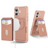 Per iPhone 16 2-in-1 Custodia magnetica MagSafe in pelle con retro per telefono (rosa)