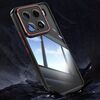 Per Xiaomi 15 Pro Custodia antiurto in TPU ibrida acrilica per telefono (nero rosso)