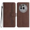 Per Nothing Phone 3a Pro Custodia in pelle con motivo a cuore (marrone)