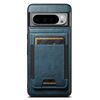 Per Google Pixel 9 Pro XL Suteni H17 Oil Eax Custodia per telefono con portafoglio staccabile in pelle (blu)