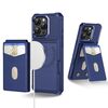 Per iPhone 11 Pro 2-in-1 Custodia magnetica MagSafe in pelle con retro per telefono (blu)