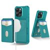 Per iPhone 11 Pro 2-in-1 Custodia magnetica MagSafe in pelle con retro per telefono (verde)