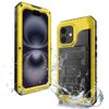 Per iPhone 16 Plus Custodia per telefono in silicone ibrido in metallo a quattro strati (giallo)