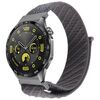 Cinturino per orologio con chiusura a strappo in nylon twill da 22 mm (grigio)