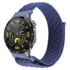 Cinturino per orologio con chiusura a strappo in nylon twill da 22 mm (blu scuro)
