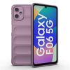 Per Samsung Galaxy F06 5G Magic Shield TPU + Custodia in flanella per telefono (viola)