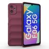 Per Samsung Galaxy F06 5G Magic Shield TPU + custodia in flanella (rosso vino)