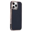 Per iPhone 16 Pro Max Custodia per telefono MagSafe in pelle con adesivo laterale morbido galvanico (nero)