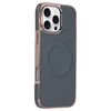 Per iPhone 16 Pro Custodia per telefono MagSafe in pelle con adesivo laterale morbido galvanizzato (verde scuro)