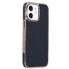Per iPhone 12 Custodia per telefono MagSafe in pelle con adesivo laterale morbido galvanico (nero)