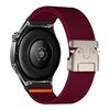 Cinturino per orologio in nylon elastico con fibbia paracadute da 22 mm (rosso vino)