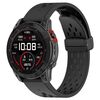 Per Garmin QuickFit 26mm Kalebol Cinturino in silicone con fibbia magnetica (nero)