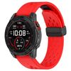 Per Garmin QuickFit 26mm Kalebol Cinturino in silicone con fibbia magnetica (rosso)