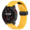 Per Garmin QuickFit 26mm Kalebol Cinturino in silicone con fibbia magnetica (giallo)