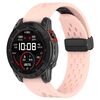 Per Garmin QuickFit 26mm Kalebol Cinturino in silicone con fibbia magnetica (rosa chiaro)