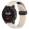 Per Garmin QuickFit 26mm Kalebol cinturino in silicone con fibbia magnetica (Starlight)