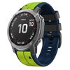 Per Garmin QuickFit 22mm Kalebol Cinturino in silicone bicolore con perno (verde blu)