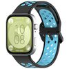 Per Huawei Watch Fit3 Kalebol Cinturino in silicone bicolore (nero blu)
