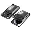 Per Xiaomi 15 Ultra Snap Buckle Custodia per telefono con cornice in metallo monofacciale satinato (nero siderale)