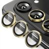 Per Samsung Galaxy Z Fold7 ENKAY Hat-Prince 9H Obiettivo della fotocamera posteriore Pellicola in vetro temperato in lega di alluminio (oro)