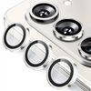 Per Samsung Galaxy Z Fold7 ENKAY Hat-Prince 9H Obiettivo della fotocamera posteriore Pellicola in vetro temperato in lega di alluminio (argento)