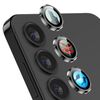 Per Samsung Galaxy S25 5G ENKAY Hat-Prince AR 9H Pellicola in vetro temperato in lega di alluminio per obiettivo posteriore (nero)