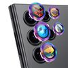 Per Samsung Galaxy S25 Ultra 5G ENKAY Hat-Prince AR 9H Pellicola in vetro temperato in lega di alluminio per obiettivo posteriore (colorata)