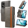 Per Huawei nova 13 CaseNeo Splicing Dual Magnetic Buckle Custodia in pelle per telefono (grigio)