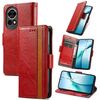 Per Huawei nova 13 CaseNeo Splicing Dual Magnetic Buckle Custodia in pelle per telefono (rosso)