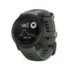 Per Garmin Instinct 22mm Kalebol cinturino in silicone con fibbia in acciaio (verde militare)